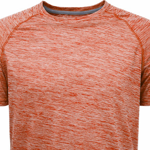 T-shirt à manches courtes pour homme, bleu foncé, tricoté uni rouge, coupe classique, col rond, style streetwear décontracté, tissu jersey 100% coton - Product Image 5