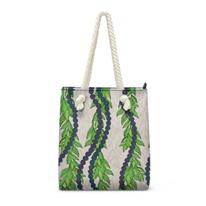 Bolso de Mano con Diseño Hawaiano Mokihana para Mujer, Impresión Bajo Demanda, Envío Directo, Bolso de Hombro de Playa, Bolso Tote Espacioso y Moderno para Chicas - Product Image 2