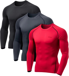 Rashguard personnalisé pour homme, manches longues, coupe compressive, séchage rapide, vêtements de sport, fabricant d'activewear imprimé par sublimation OEM - Product Image 6