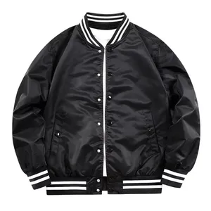 Custom Wool Hooded Winter Varsity <b>Jacket</b> with Quick Dry Waterproof Stand Collar <b>Zip</b>-<b>Up</b> Closure Outdoor Streetwear - Product Image 1