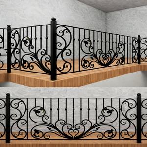 Barandillas de Balcón y Escaleras de Villa en Hierro Forjado y Acero Inoxidable Personalizadas con Acabado de Superficie Lisa Resistente al Óxido - Product Image 6