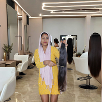 Cheveux Vierges Indiens Bruts Raides de Donneur Unique 100% Cheveux de Temple Qualité Supérieure Bruts Non Traités Extensions de Cheveux Humains