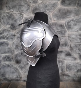 Cuirasse d'épaule en acier artisanale, armure médiévale de la Vague de Guerre, finition polie, thème antique - Modèle ME_LA_0134 de Marco Enterprises - Product Image 2