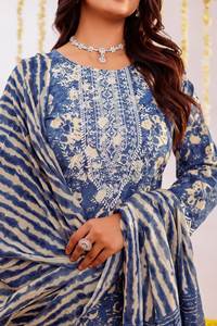 Ensemble ethnique d'été en pur coton pour femmes – Ensemble Kurti et pantalon élégant fait main pour tenue décontractée et formelle - Product Image 6