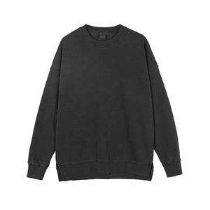 Homme เสื้อสเวตเตอร์ผ้าฝ้ายนุ่มสีพาสเทล,เสื้อสวมหัวตัวหนา340Gsm ทรงหินวินเทจรุ่นเฮฟวี่เวทสำหรับผู้ชาย - Product Image 3