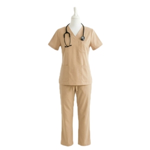 Tenues Médicales Élégantes 2026 : Blouses d'Infirmière Femme en Tissu Peigné Respirant, Extensible et de Haute Qualité – Uniformes Hospitaliers Tendance - Product Image 1