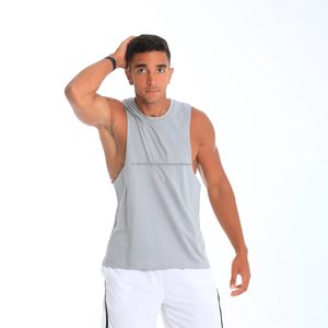 Débardeur de sport décontracté pour homme, couleur unie, vente en gros, nouveau, vêtements de sport doux, tricot, haut musculaire - Product Image 4