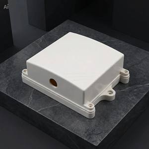 Custom Industrial ABS IP65 <b>Waterproof</b> Electrical <b>Junction</b> <b>Box</b> with Cut Holes and Laser Carving 90x85x40mm Electronics Housing - Product Image 1