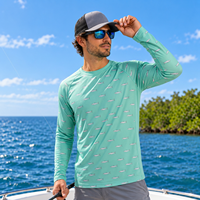 Chemise de pêche respirante 150 g/m², marque privée, pour pêcheurs performants, hauts de pêche pour marques.