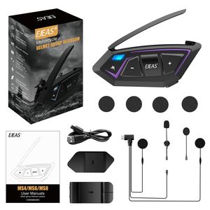 <span class=keywords><strong>EJEAS</strong></span> Nuevo Casco <span class=keywords><strong>MS8</strong></span> con Auriculares Bluetooth 5.1 para Motocicleta, Intercomunicador de Malla para Casco, Excelente Calidad de Sonido, Llamadas con Manos Libres - Product Image 6