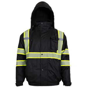 Nouvelle arrivée, vêtements de travail réfléchissants, veste de sécurité pour hommes, manches longues, construction, haute visibilité, ANSI classe 1, imperméable, Parium - Product Image 1