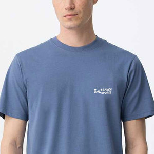 เสื้อยืดผู้ชายผ้าฝ้ายแท้ 100% คุณภาพสูง รับผลิตตามแบบ สวมใส่สบายๆ เสื้อยืดผู้ชายขายส่ง - Product Image 5