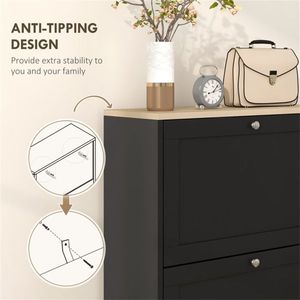 Shoe Storage Cabinet Comprised of Durable Shoe Racks for Organizing Your Footwear - Product Image 4