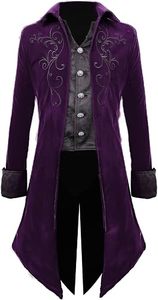 Veste de costume steampunk, veste médiévale, veste victorienne, veste de pirate, veste de prince, veste gothique, veste de cosplay fantastique, OEM 100% polyester - Product Image 3