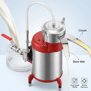 Cream Separator Milk <b>Processing</b> <b>Machine</b> 10L/h Stainless Steel Food Grade SS304 High Recovery Dairy Equipment 220V 2.0KW - Product Image 1