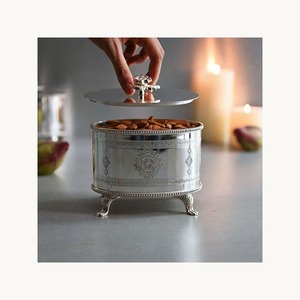 Customized Metal Dry Fruits Storage <b>Box</b> Stylish New Arrival Luxury Decorative Container For Dates Nuts <b>Sweets</b> Gift Packaging - Product Image 3