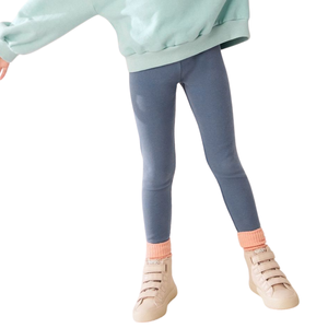 Leggings courts pour enfants, tricotés, 100% coton, respirants, écologiques, doux, extensibles, fabricant OEM en gros - Product Image 5