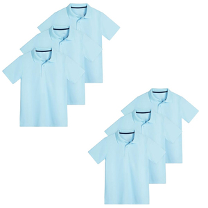 Camiseta Polo para Hombre OEM, Logotipo Personalizado, Diseño Sólido de Verano, 100% Algodón, Tejido de Punto Antiarrugas, MOQ Bajo, Manga Corta - Product Image 6