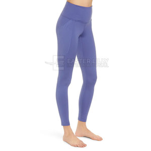 Leggings de yoga avec logo personnalisé imprimé, taille élastique, vente directe d'usine, vêtements de sport, service OEM. - Product Image 4