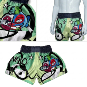 Pantalones Cortos de Entrenamiento de Muay Thai para Hombre, de Seda/Satén, con Logotipo Personalizable en la Parte Delantera y Ajuste Personalizado, Transpirables, de Secado Rápido, Ligeros y de Cintura Alta - Product Image 3