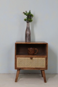 Handcrafted Wooden Side Table Featuring Premium Solid Wood Design For Modern Home Furniture Collection - Product Image 5