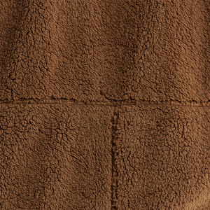 Chaquetas de lona con cremallera y cuello alto unisex al por mayor, forro polar Sherpa, ajuste clásico, bolsillos frontales, transpirables, de peso pesado, para invierno. - Product Image 6