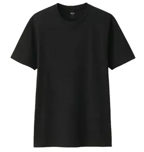 价格便宜的黑白男士空白棉衬衫棉短袖定制标志印花t恤
