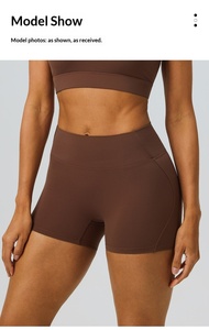 Women Solid Tight Running Shorts Nylon Spandex Gym Yoga Workout Short <b>Tights</b> Quick Dry Fitness Compression Short Shorts - Product Image 3