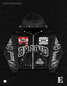 Sudaderas con Capucha de Invierno Unisex para Hombre, 100% Algodón de Alta Calidad, Logotipo Bordado Personalizado, Servicio OEM, Ecológicas, de Secado Rápido - Product Image 3