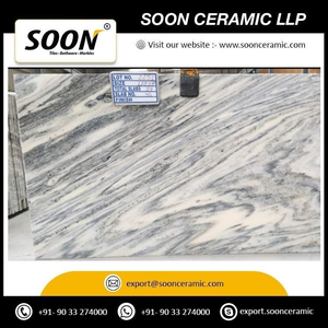 SOON CERAMIC Prix direct usine MONTECARLO-1 Grande dalle de calcite polie, design moderne et écologique 3D pour mur de salon - Product Image 2