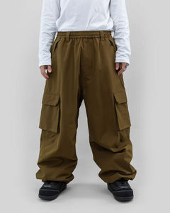Pantalones Cargo Impermeables Color Verde Oliva para Hombre, Cintura Elástica, para Esquí y Snowboard, Unisex para Adultos, Material Gore-Tex - Product Image 1