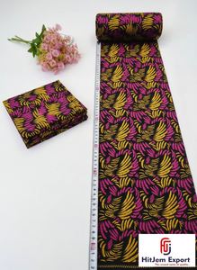 High Quality African Wax Print Cotton Fabric for Custom Fashion Wedding Event Wear Wholesale OEM ODM Supplier - Product Image 4