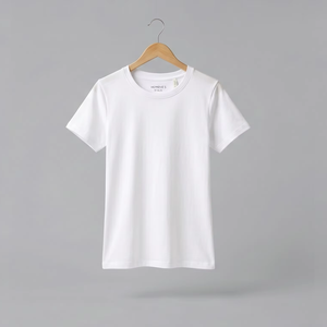 เสื้อยืดสีขาว, 180 GSM, เสื้อยืดโปรโมชั่น, ปักลายตามสั่ง, พิมพ์ลายตามสั่ง, DTF, สกรีน, เนื้อผ้านุ่มและทนทาน - Product Image 1