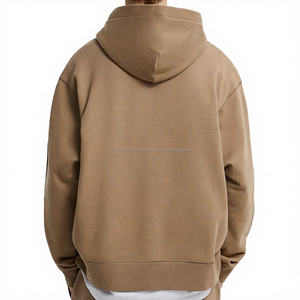 380 Gsm Hoodie Brown Custom Heavy Weight No String Hoodies Grueso Unisex Oversized Fleece Hoodie Hombres - Product Image 1
