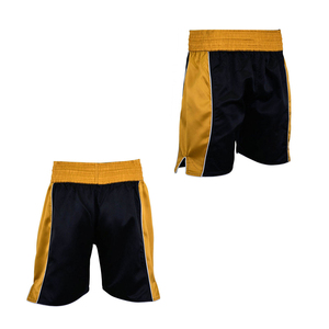 Vente directe d'usine, shorts de boxe Muay Thai pour hommes de haute qualité, personnalisés, solides, écologiques, respirants, séchage rapide, 100% polyester - Product Image 6