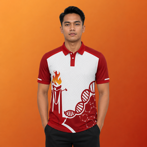 เสื้อโปโลซับลิเมชั่นสั่งทำจากโรงงานโดยตรง แห้งเร็ว เหมาะสำหรับกอล์ฟและกีฬาอื่นๆ ระบายเหงื่อได้ดี เสื้อโปโลสุดฮิต - Product Image 1