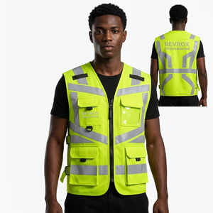 Gilet de sécurité haute visibilité personnalisé de qualité supérieure, dernier design, gilet de sécurité réfléchissant professionnel pour la construction routière - Product Image 1