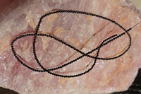 Perles rondes facettées en moissanite grise de 2 mm, faites à la main, pour la création de bijoux
