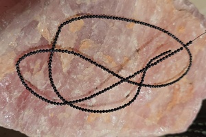 2 MM Grey Moissanite Faceted Round Beads Hand Made Faceted Cut making For Jewelry - Product Image 2