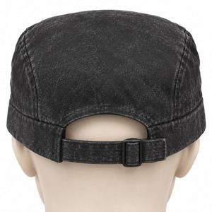 Casquette en jean Della à 5 panneaux avec logo imprimé, visière réglable, unisexe, décontractée, pour le printemps et l'été, casquette de baseball personnalisée à fermeture snapback - Product Image 3