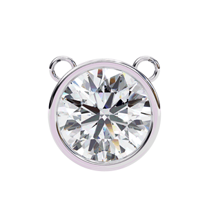 Pendentif en diamant de laboratoire de couleur E, taille brillant rond, certifié IGI, en or massif, pour mariage, fiançailles et anniversaire, unisexe - Product Image 4