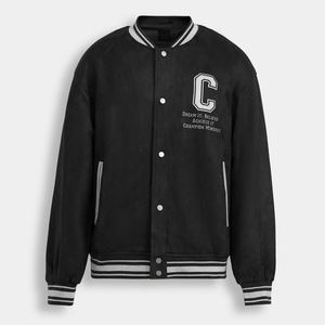 Custom Oversized Streetwear Varsity <b>Jacket</b> <b>Men's</b> Vintage Embroidery Letterman <b>Jacket</b> Unisex High Quality Baseball Bomber Coat - Product Image 1