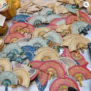 Éventail en jonc de mer fait main 2026, matériau supérieur, idéal pour se rafraîchir et décorer les fêtes sur la plage, cadeau très prisé - Product Image 6