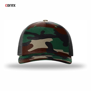Casquette Trucker en Maille Camouflage Personnalisée 5 Panneaux Ajustable Respirante Imperméable Extérieur Décontractée Unisexe Hiver Pêche Voyage Mode - Product Image 2