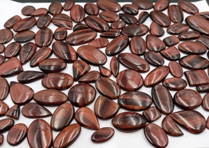 พลอยตาเสือสีแดงทรงคุชชั่นธรรมชาติสำหรับทำเครื่องประดับ |   ผู้จัดจำหน่ายขายส่งจำนวนมากสำหรับแหวนและจี้ - Product Image 3