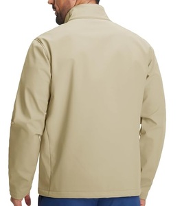 Veste Softshell Homme Hiver Noire Légère Coupe-Vent Entièrement Zippée Col Montant pour Travail Extérieur - Product Image 4