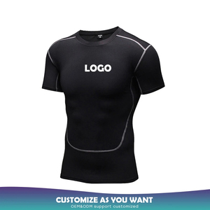 Camiseta Deportiva Personalizada para Hombre, Ligera, para Entrenamiento de Verano, Manga Corta, Spandex/Nailon, Transpirable, de Secado Rápido - Product Image 6