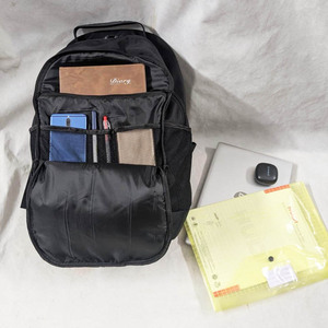 Sac à dos pour ordinateur portable avec logo personnalisé, compartiment rembourré pour ordinateur portable et plusieurs compartiments, en velours côtelé imperméable, sac de voyage et d'école unisexe, pour ordinateur portable quotidien - Product Image 3