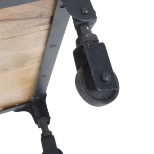 Table basse Vandana Elara Orion en bois recyclé et métal, Blanc - Product Image 4