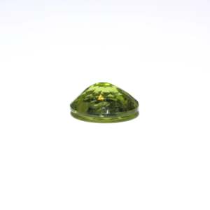 Loose Peridot Gemstone 6.1 Carat Oval Cabochon Emerald Cut Faceted for Fine Jewelry - Product Image 3
